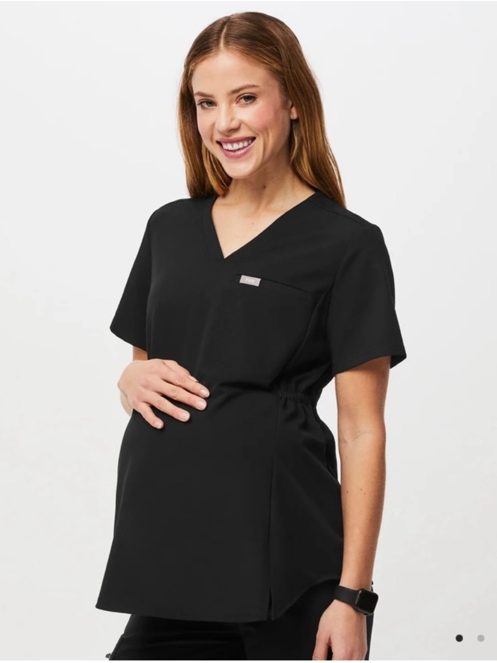 NWOT FIGS Octavia Maternity Scrub Top Sz XS